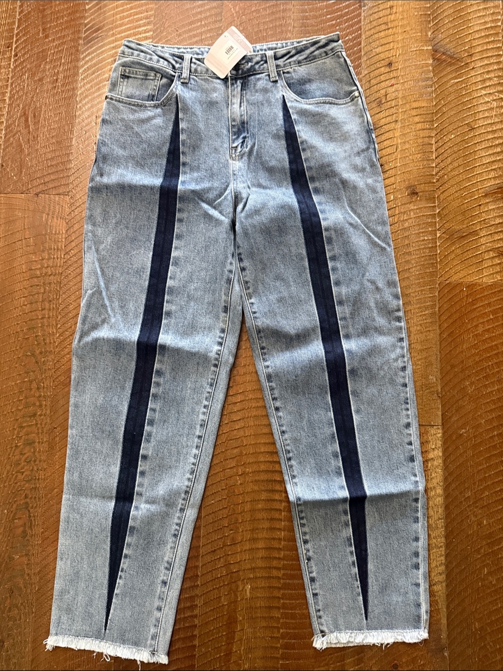 Listicle Light Blue Jeans with Dark Blue Stripe